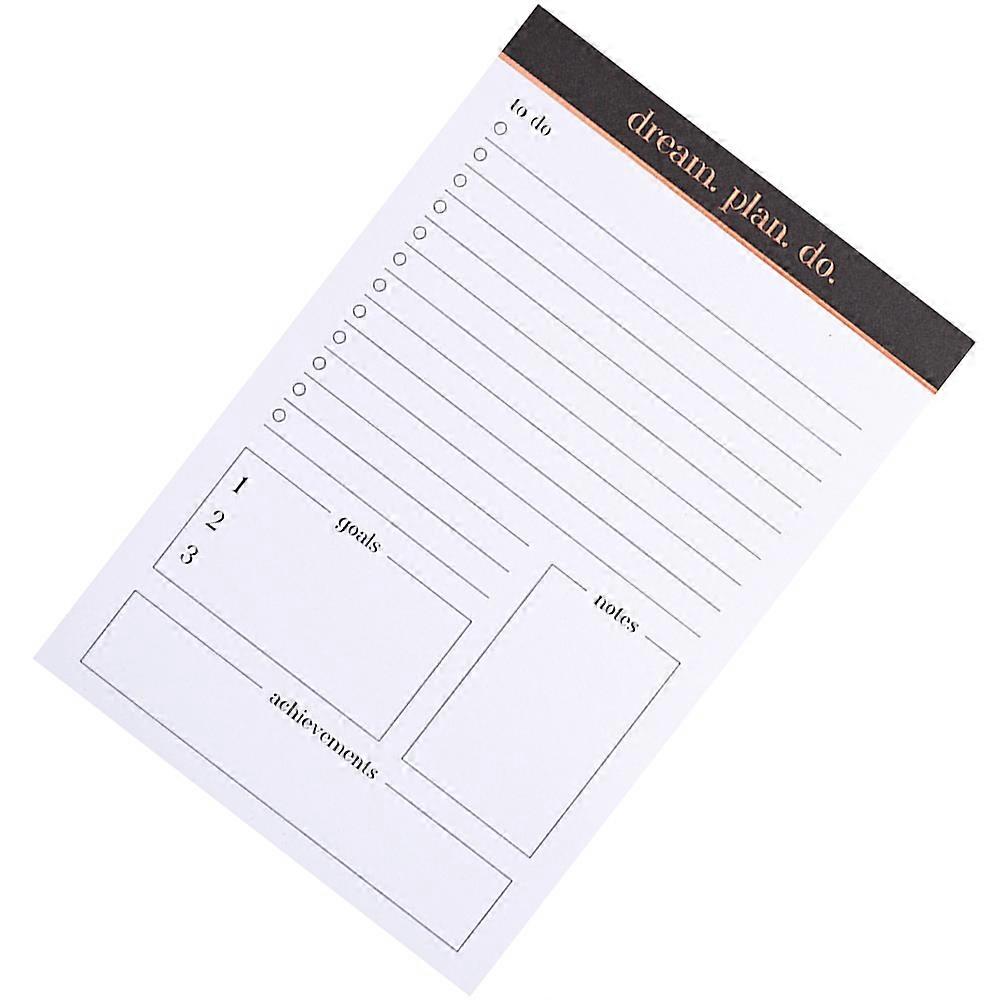 Daily Schedule Chart Desk Notepad 22.9x15.3cm Personalization 1Pcs