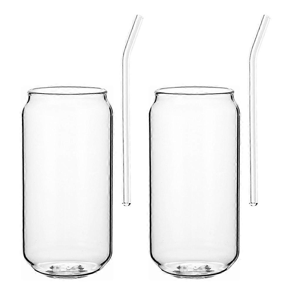 Transparent Cups Straw Cup For Birthday Party Smooth Edge 4Set