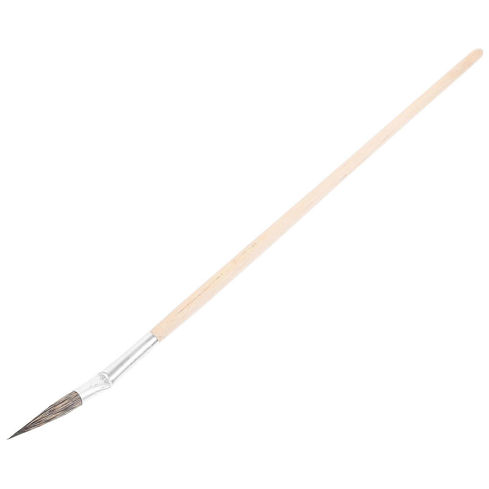 Practicing Paint Brush Pottery Painting Brush Filling Function Beige Color 1Pcs