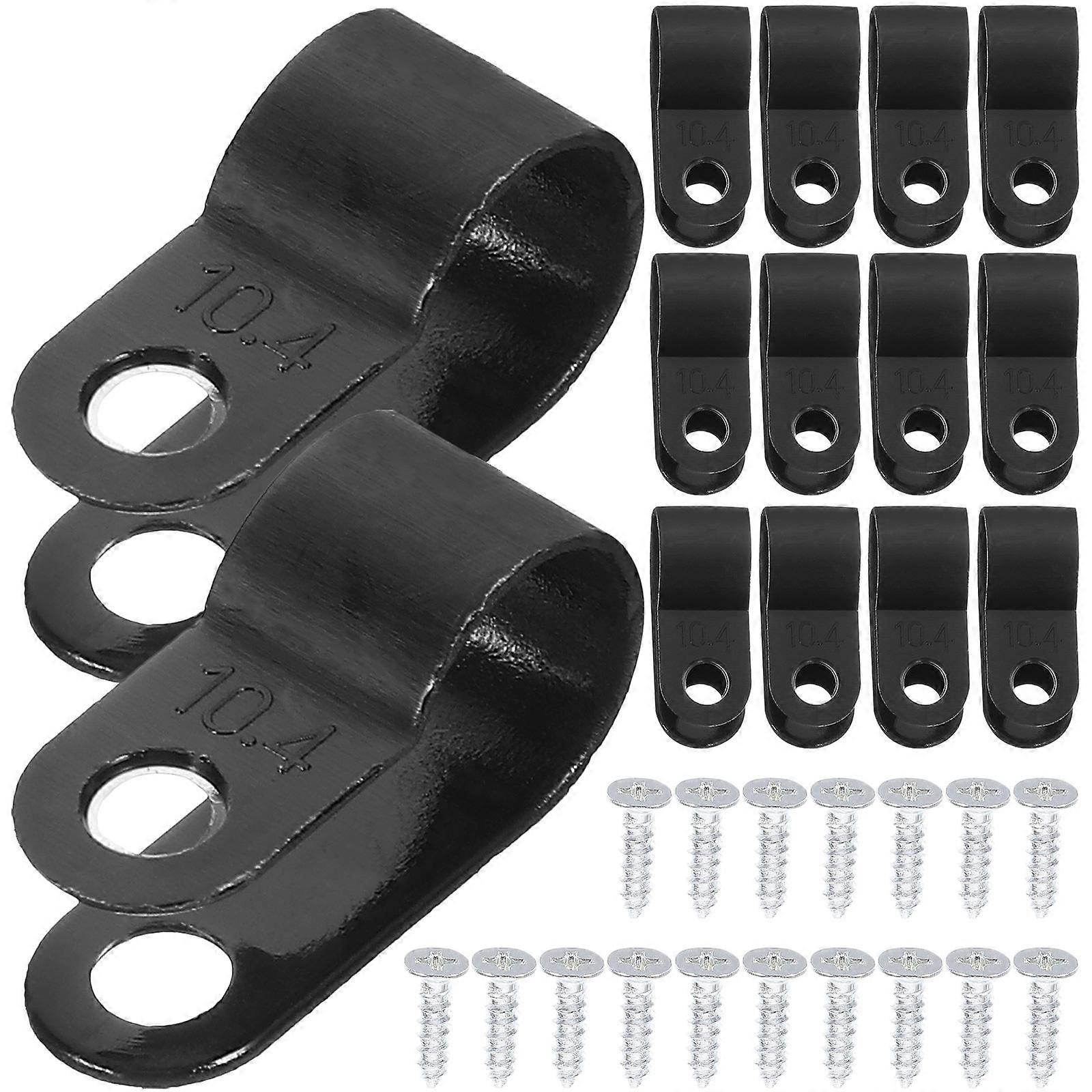 R Type Cable Clips Cord Fastener Clip For Electrical Wires 200Set
