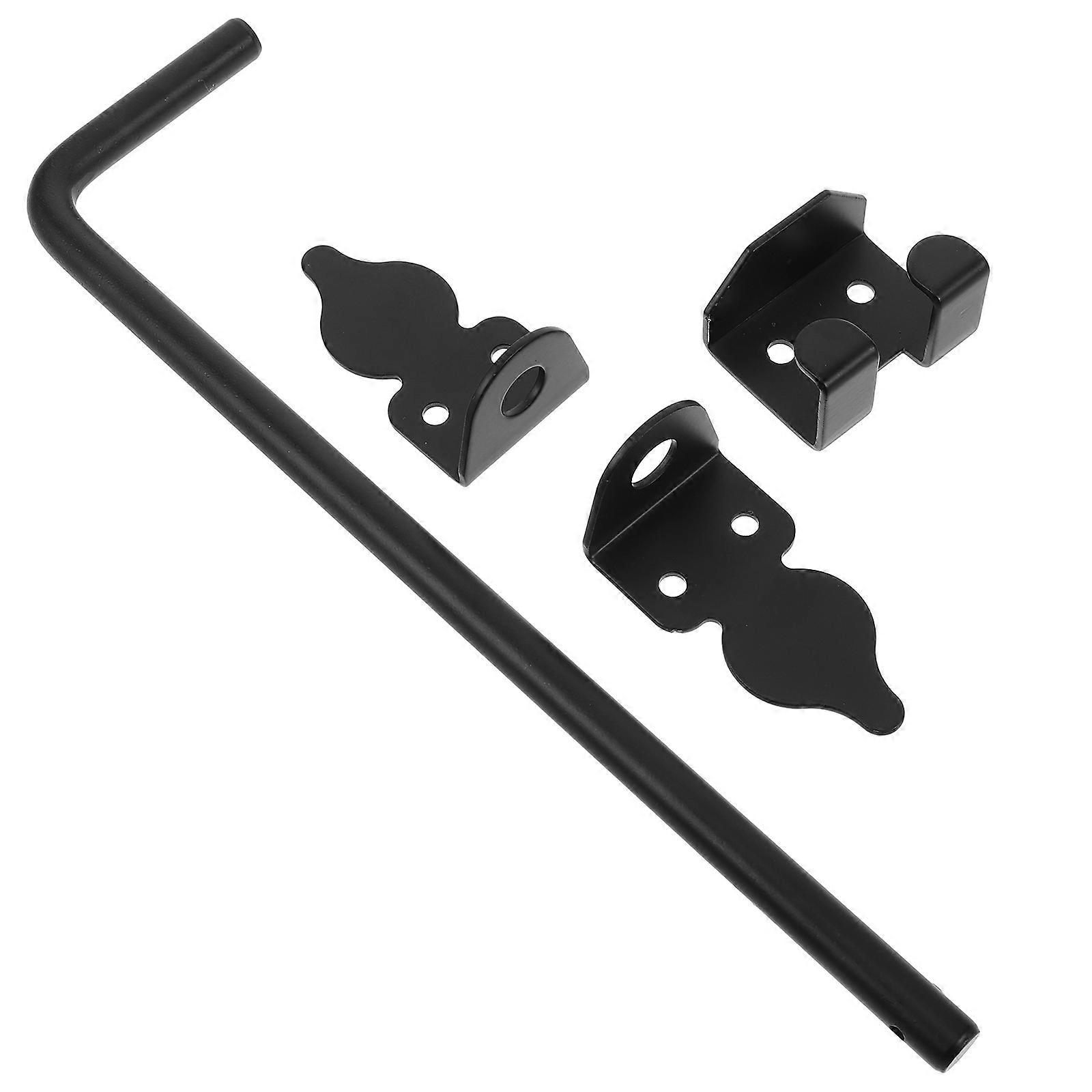 Heavy Duty Cane Bolt Gate Drop Rod Ground Latch for Wooden Fences Durable Stopper with Screws Easy Installation Outdoor Garden Use