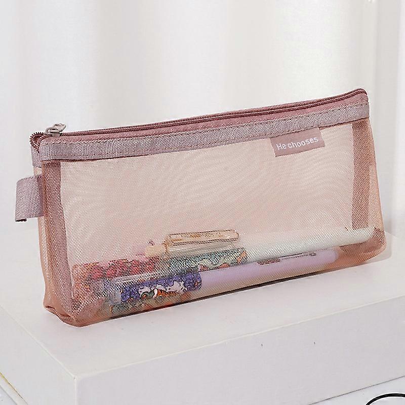 ER WÄHLT D001 Nylon Mesh Federmäppchen Student Schreibwaren Aufbewahrungstasche