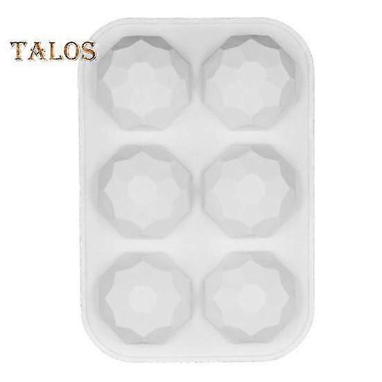 Cake Mold Non-stick Microwave Safe Reusable Helpful 6 Cavity Smooth Surface Chocolate Mold Kitchen Tool