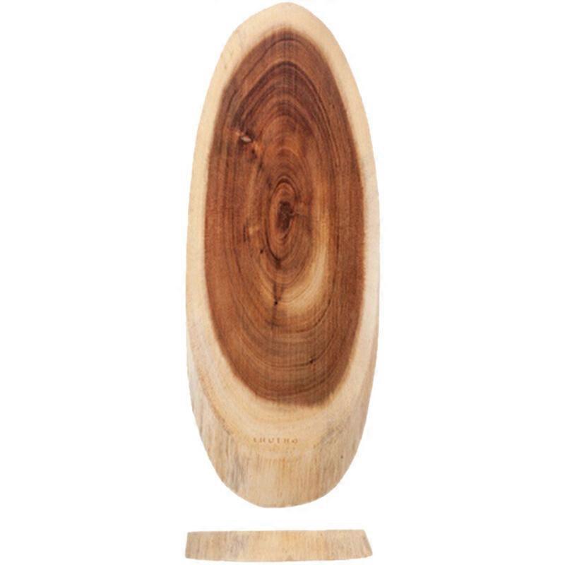 Planches à découper en bois entier rond pour usage domestique Mini planches à découper de fruits Vaisselle à l’épreuve