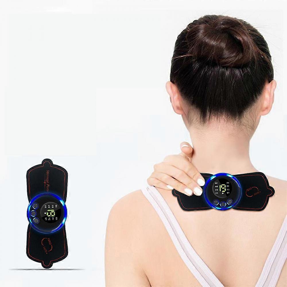 2 قطعة Ems تدليك الحد من التثدي ، مدلك الرقبة الكهربائي المحمول Ems ، تدليك عنق الرحم لتخفيف الآلام
