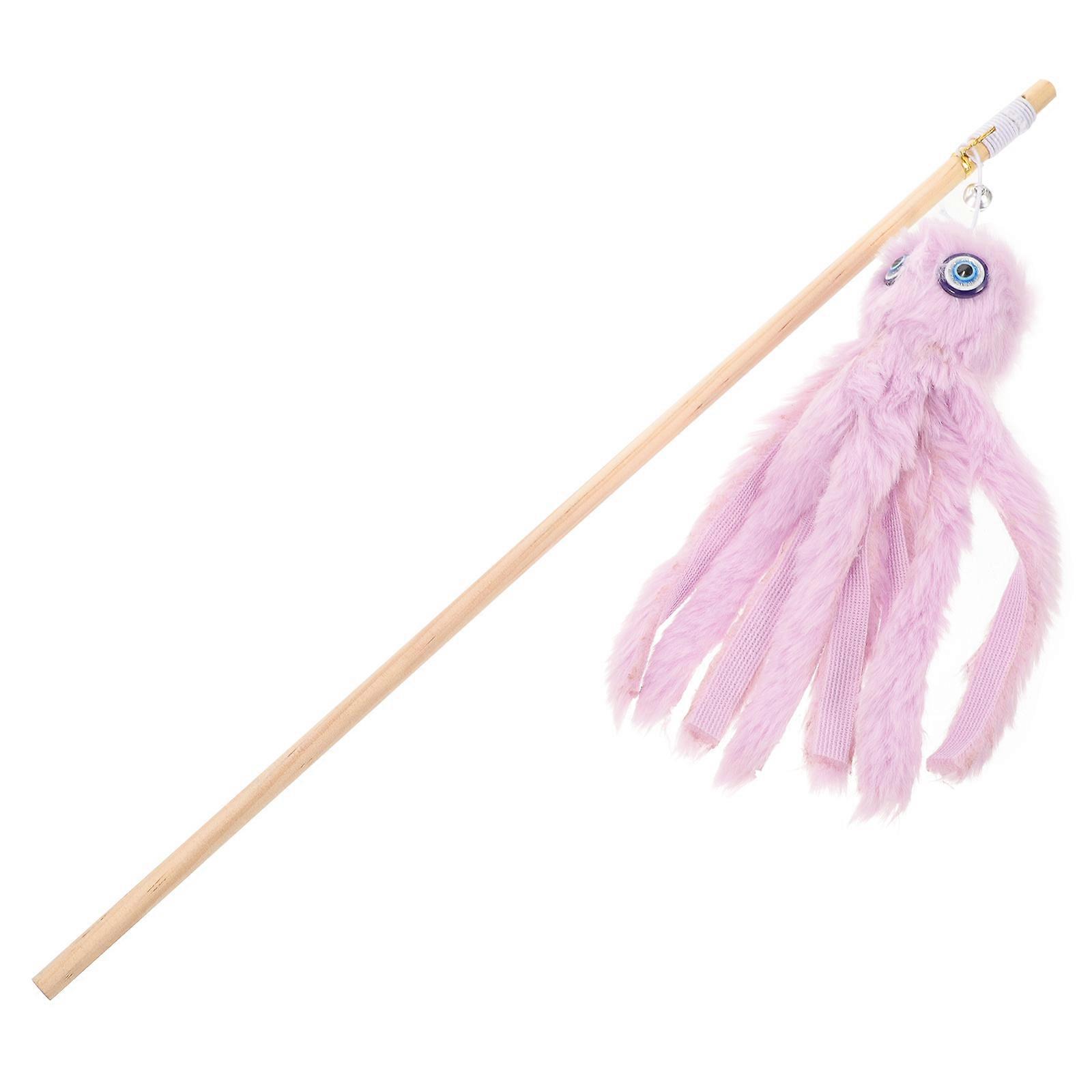 Toy For Cats Funny Cat Stick Interactive Cat Stick Toy Octopus Shape 1Pcs