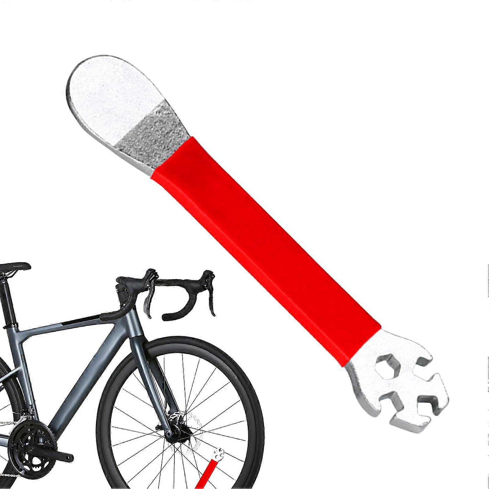 Speichenschluessel Spoke Wrench For Bikes Wheel Truing Tool Long Handle Precision Key For Enthusiasts Beginners Pros Red
