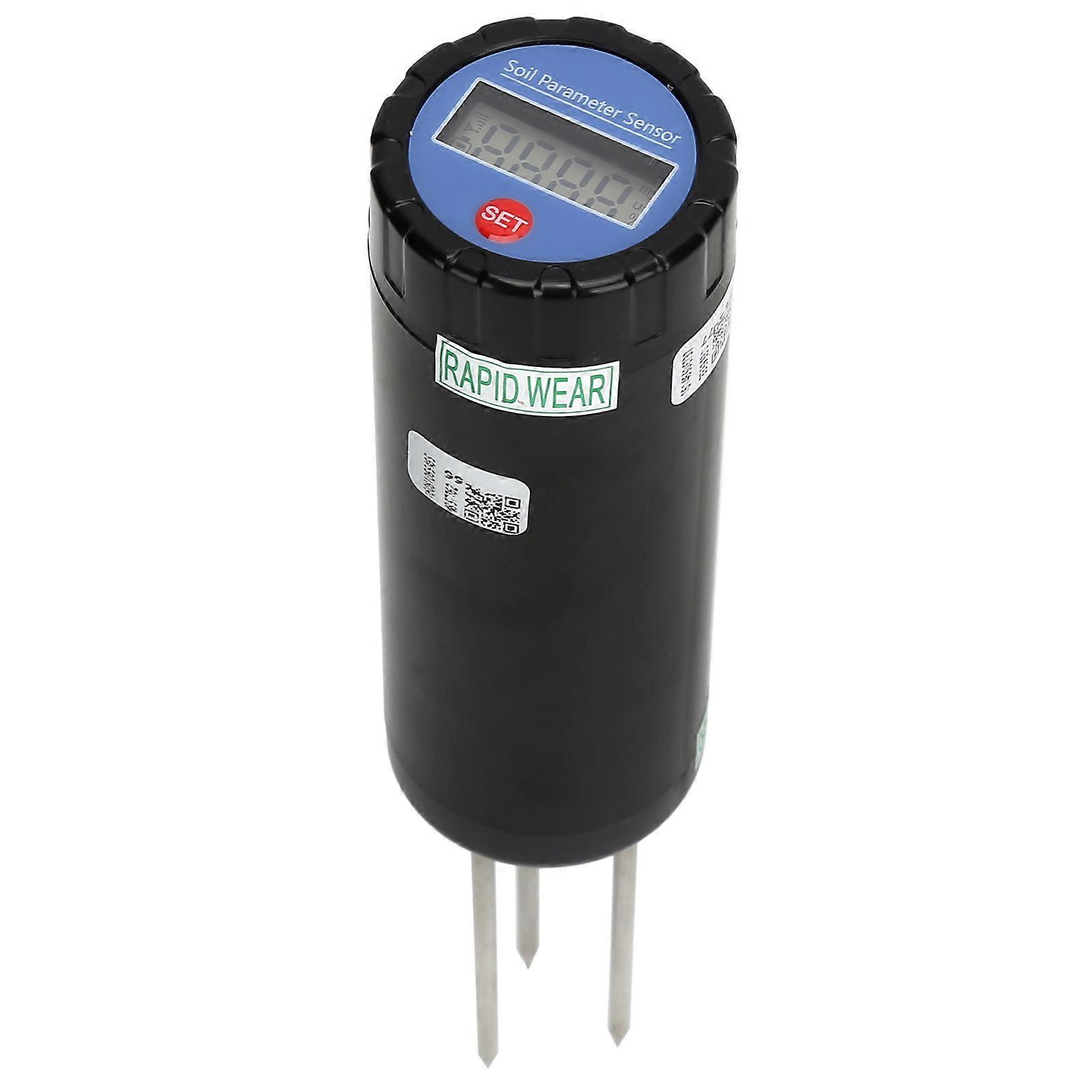 3‑Probe Soil Temperature Tester Portable Soil Humidity Conductivity Meter Garden Tool Sensor