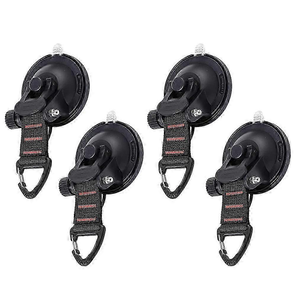 Multi-Purpose Washable Suction Cup Anchor Tie Down Hook Attachment for Car Side Awning, Boat, Camping Tarpaulin Use