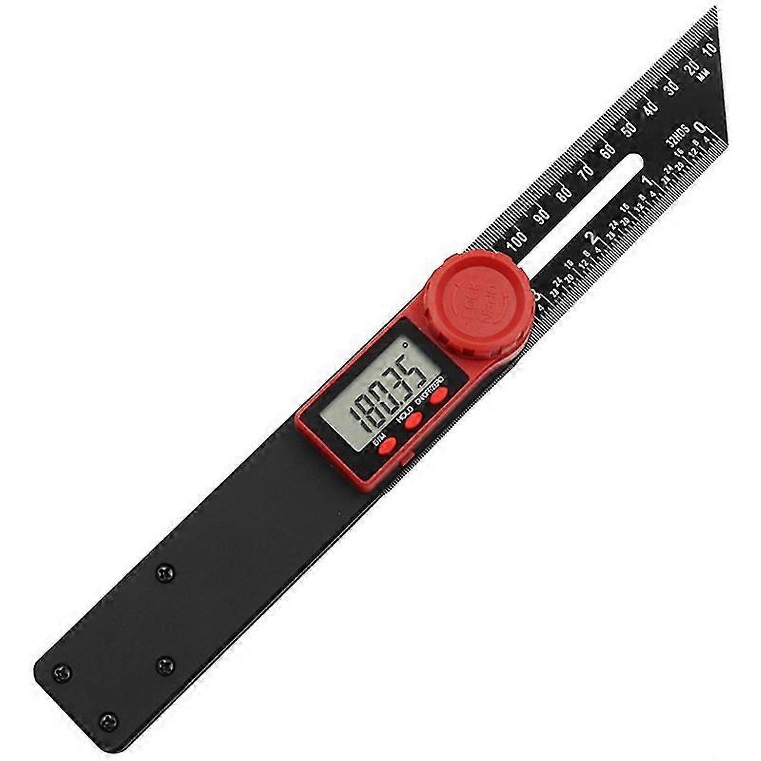 Digital Goniometer TType Bevel Gauge and Protractor 180Mm/360° LCD Display for Woodworking Metalwork