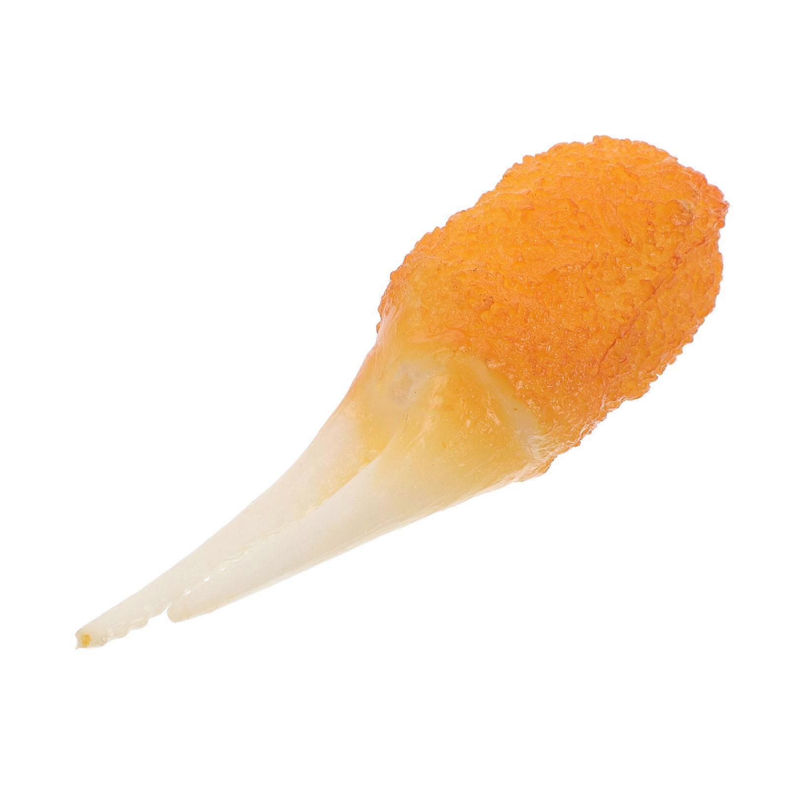 Toy Crab Claw Tempura Model Decoration 10.00X3.00X2.50CM Plastic Teaching Tool 1Pcs