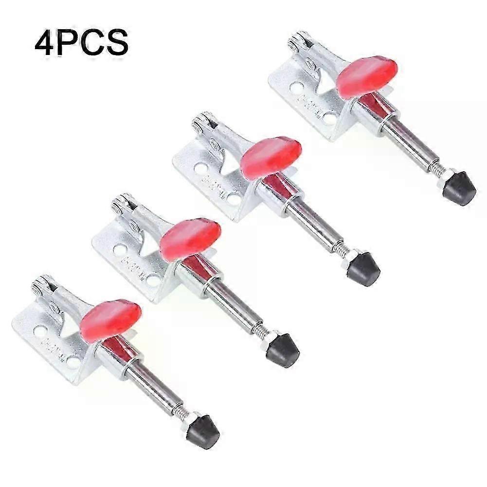 4Pcs GH-301AM 45Kg Toggle Clamp Quick Release Pull Action Vertical/Horizontal Type Clamps U-shaped Bar Hand Tool Fit For  Woodworking