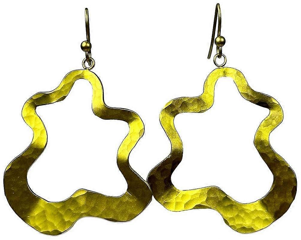Ti2 Titanium Large Splat Drop Earrings - Yellow