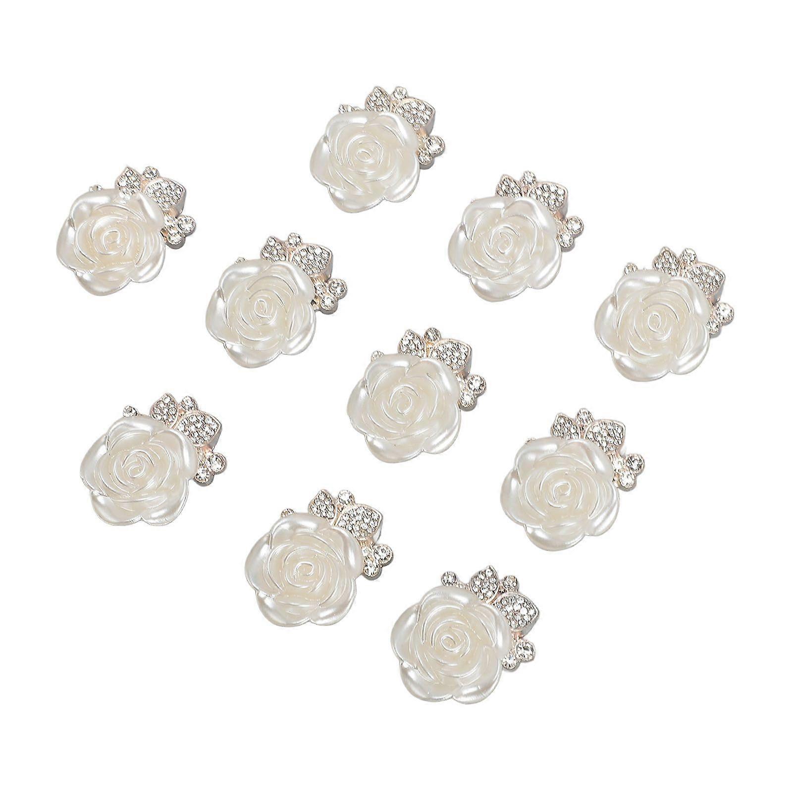 2025 Dernier Modèle 10PCS Cristal Fleur Strass Multifonctionnel Décoratif