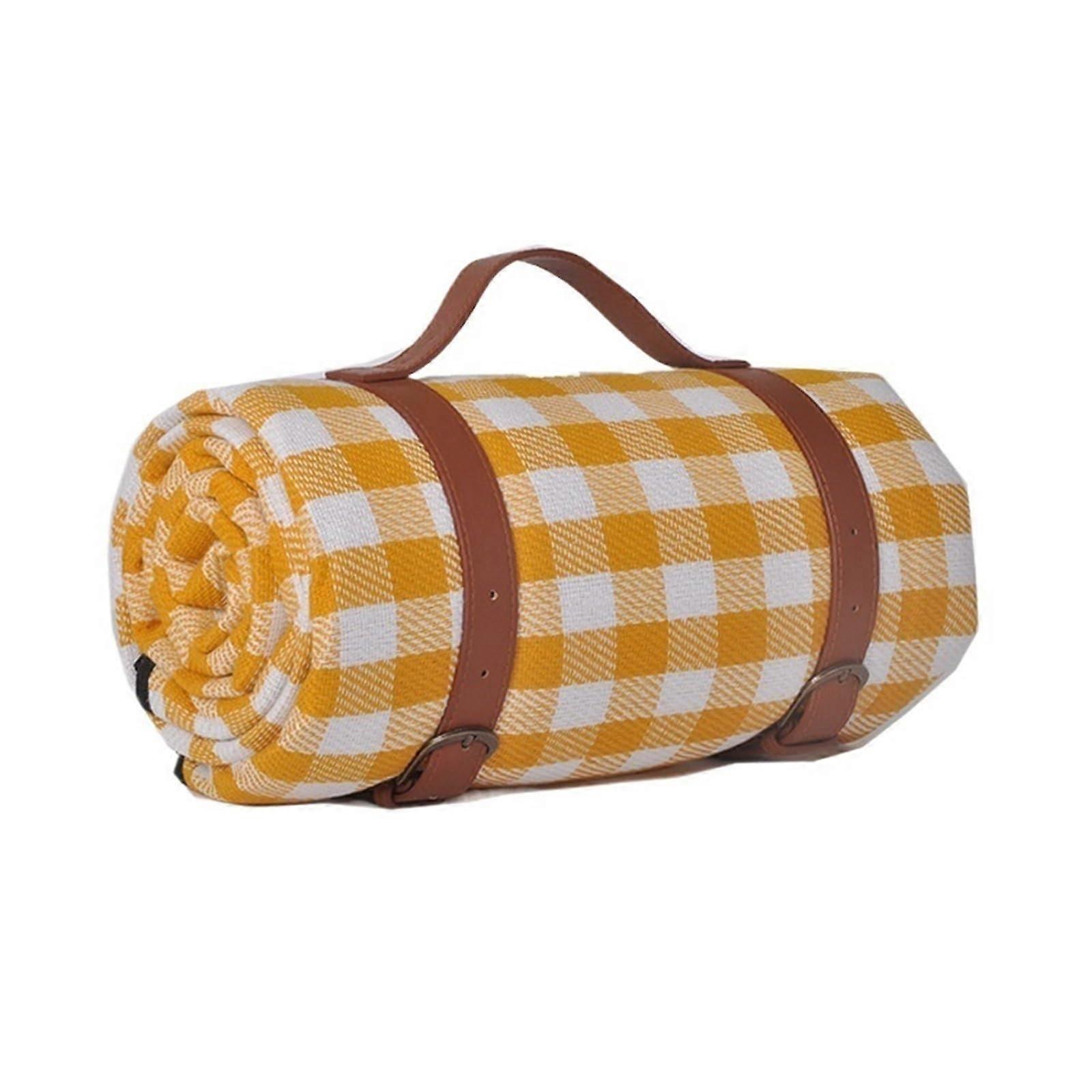Waterproof outdoor picnic blanket, camping beach mat, colorful, checkered, striped, rectangular (150x200cm)