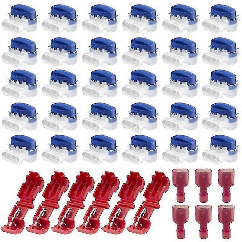 36PCS Conectores de Cabo à Prova d'Água para Cortadores de Grama Robóticos - Conectores de Fio Preenchidos com Gel para Uso Externo Seguro