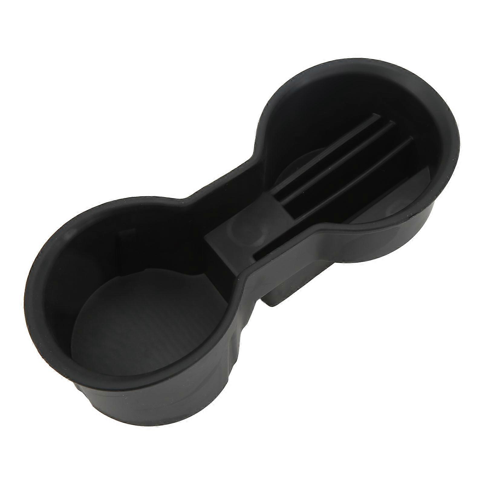 Center Console Cup Holder TPE Panel Frame Storage Cup Holder Replacement for Tesla Model 3 Model Y