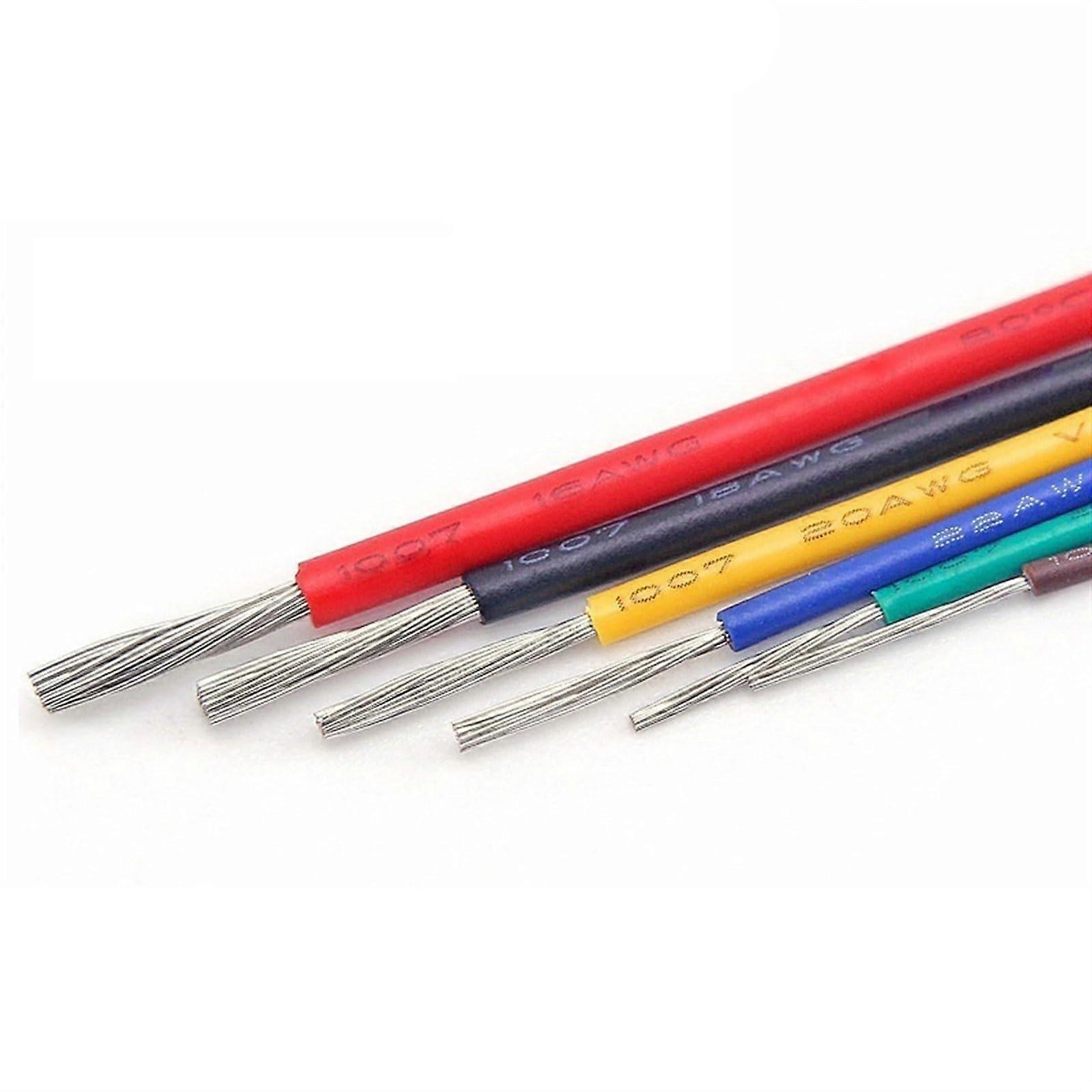 Electric Wire 5 Meter 22AWG LED Cable, PVC Insulated, Superflexible Electric Cable, DIY Connection, Available in 7 Colors (Blue)
