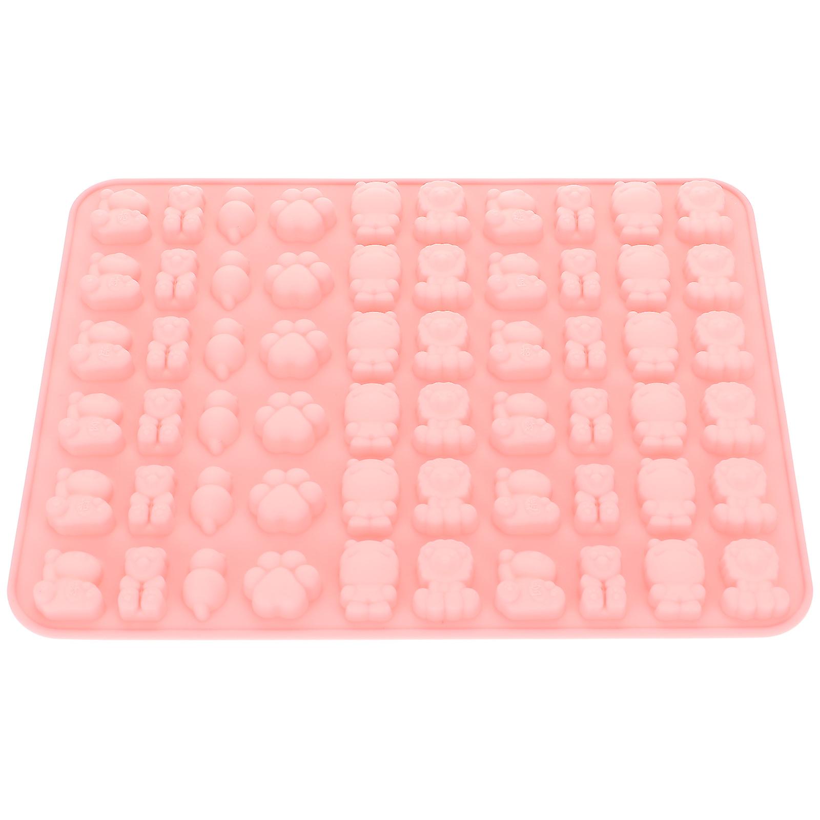 Silicone Candy Mold for Jelly Making Heat Resistant Pink Mold