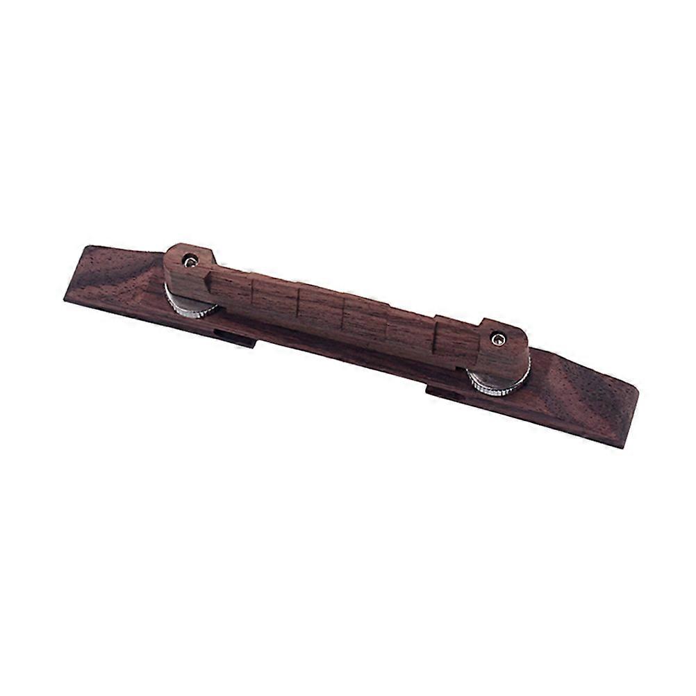 Guitar Saddle Bridge Synthetic Material String Action Adjustment For Musicians Brown Color 13.8 x 1.45 x 2 Cm 1Pcs