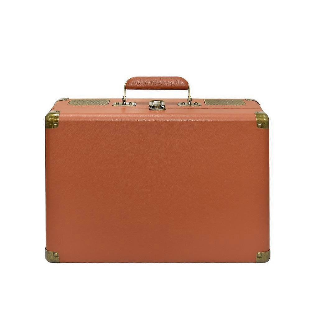 SDRD Wooden Box Karaoke Machine with Wireless Dual Mics