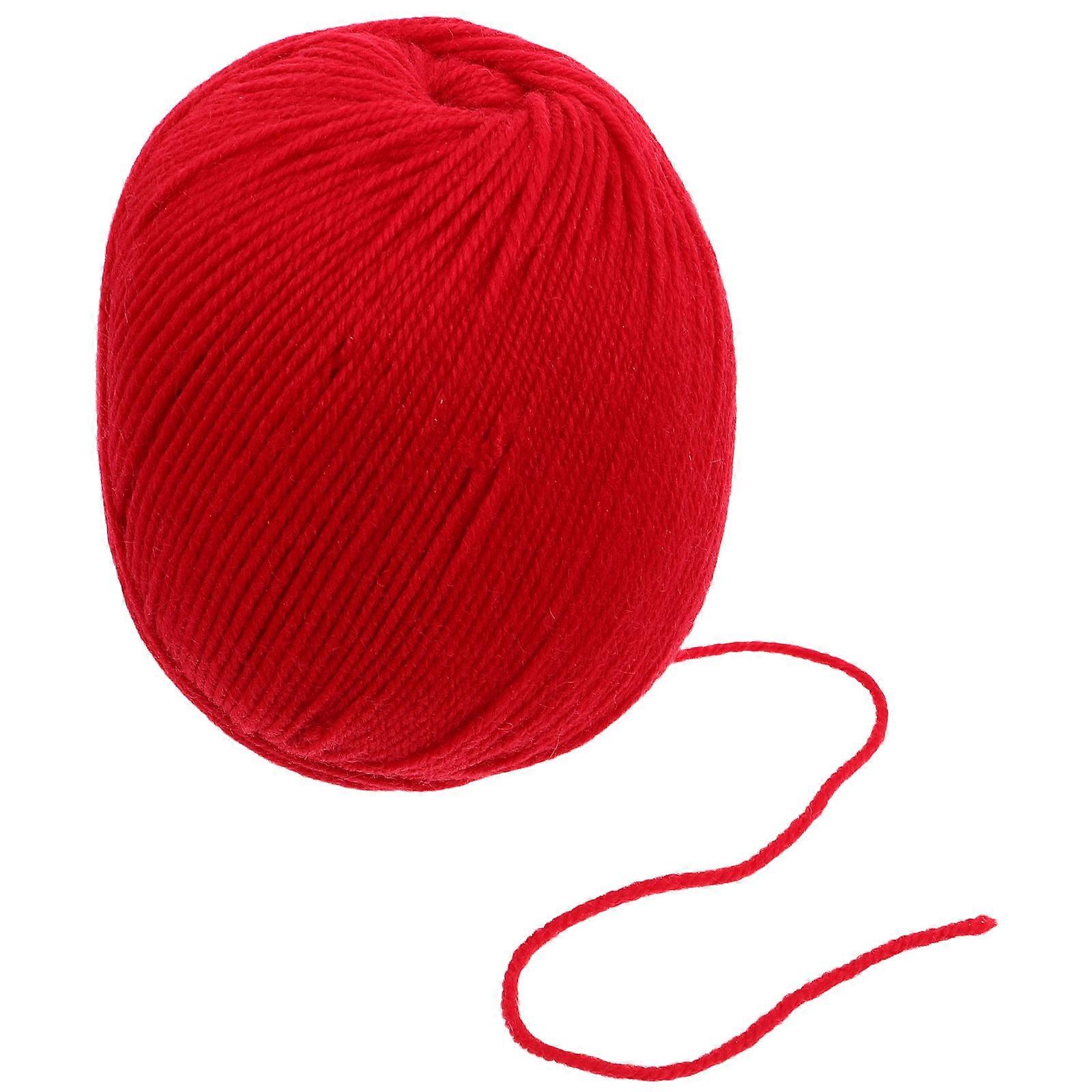 Red Baby Yarn Wool Yarn for Crocheting Accessories and Toys 1Pack