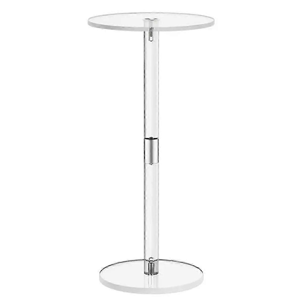 Acrylic Transparent Coffee Table Clear Drink Table Small Round End Room Side Table Acrylic Desk Home