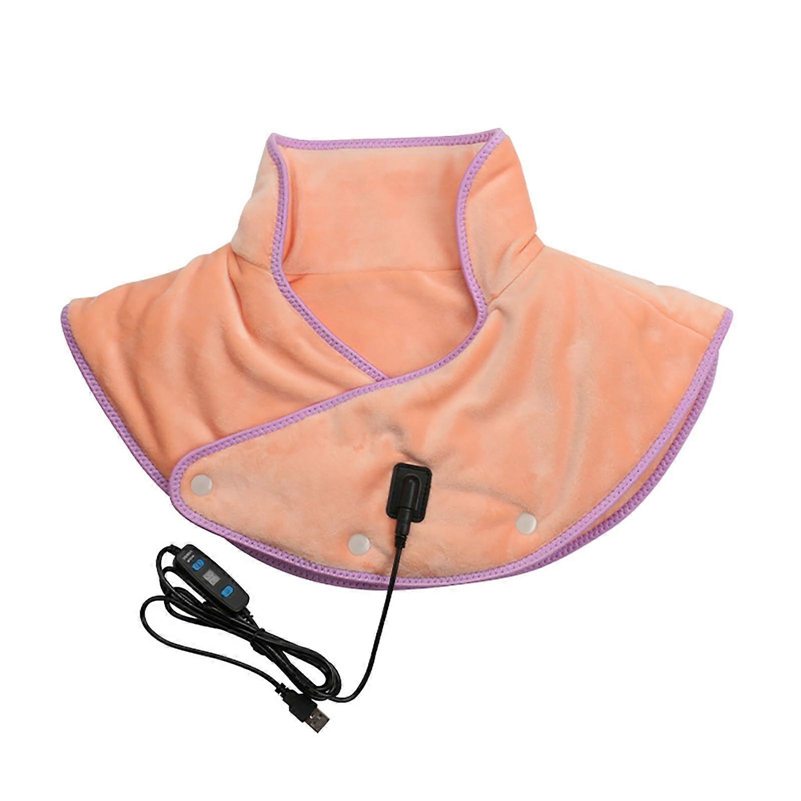 Electric neck heating pillow with adjustable temperature settings, efficient shoulder warmer, USB, 5V, 2A, 8W, efficient.
