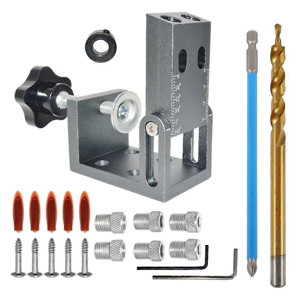 Positioner Woodworking Drill Jig Set Woodworkers Professional Design 1Set
