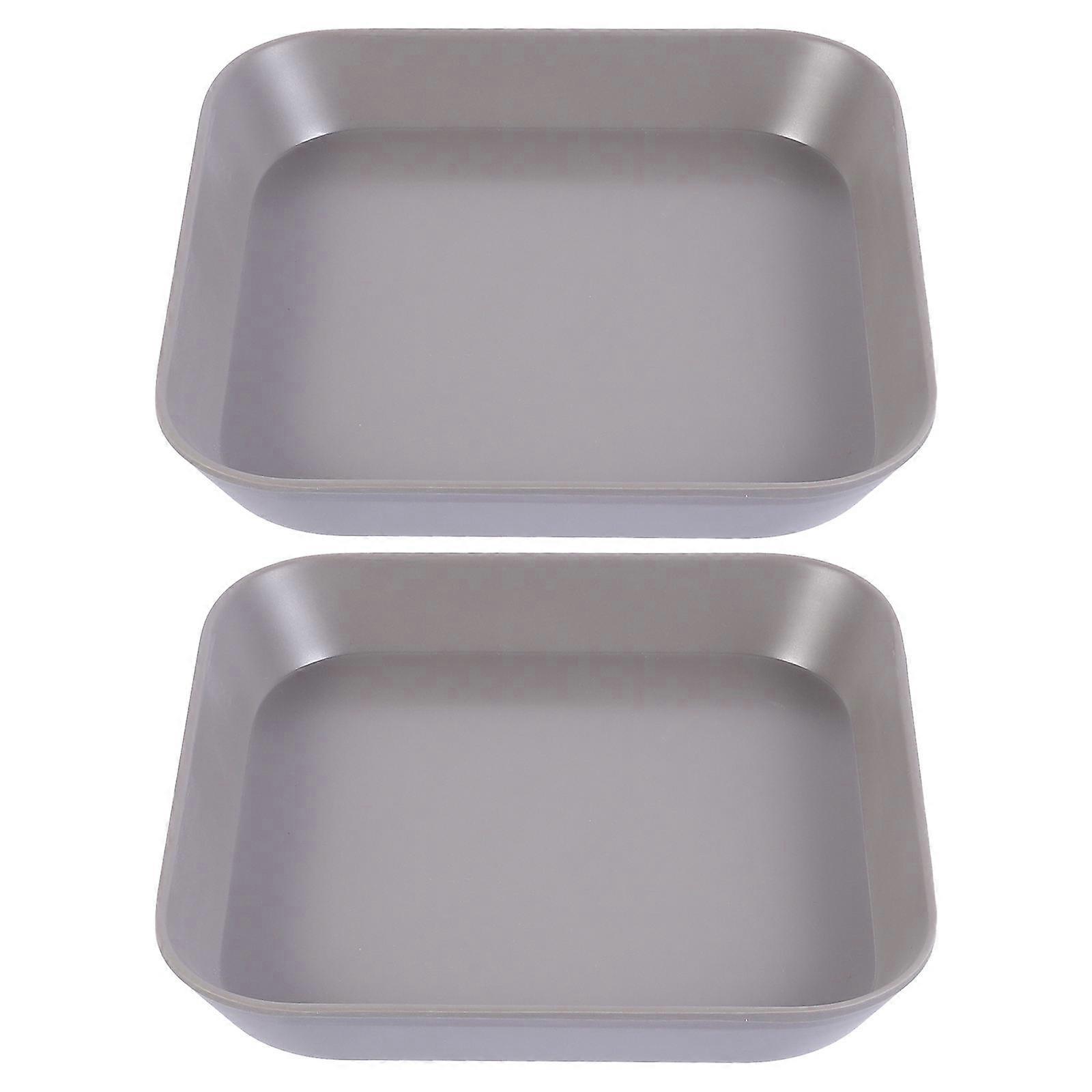 Grey Resin Bone Spit Plate for Storage with Modern Style 7.87x7.87 Inches