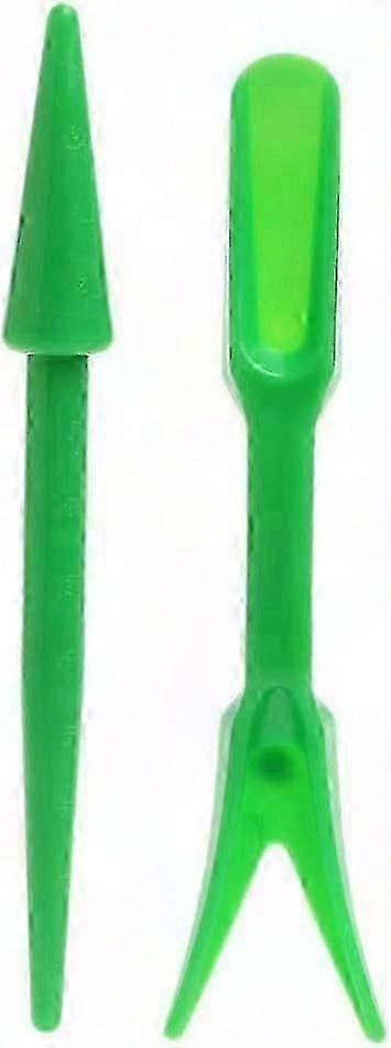 2pcs seedling dibber and weeder tool set