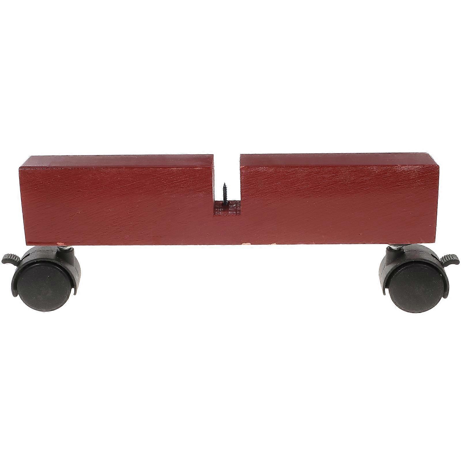 Wooden Frame Divider with Wheels for Storage Use and Efficient Red Synthesis Material