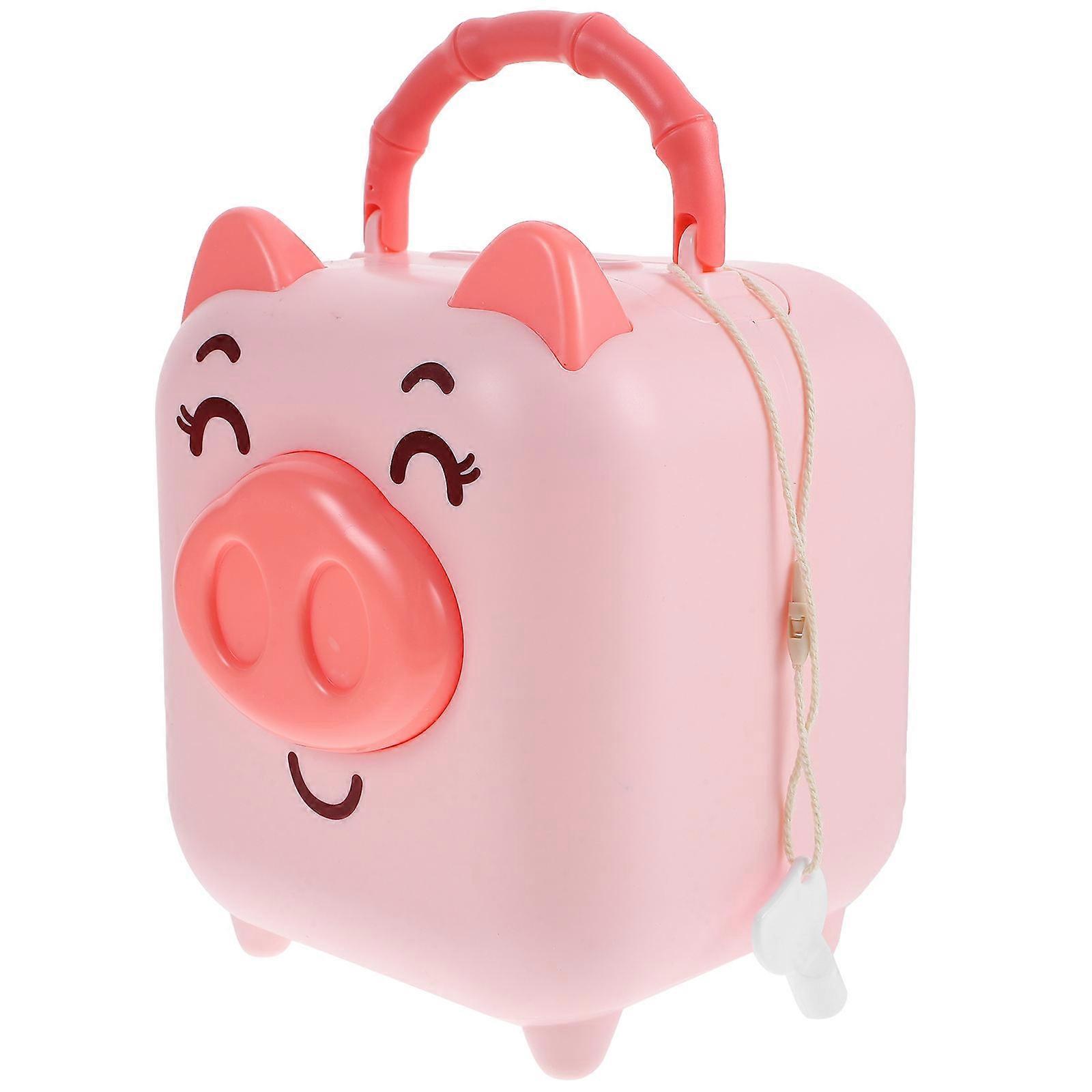 Cute Cartoon Pig Piggy Bank Compact Money Saving Box Lightweight Portable Encourages Saving Habits Ideal Gift for Birthdays Holidays