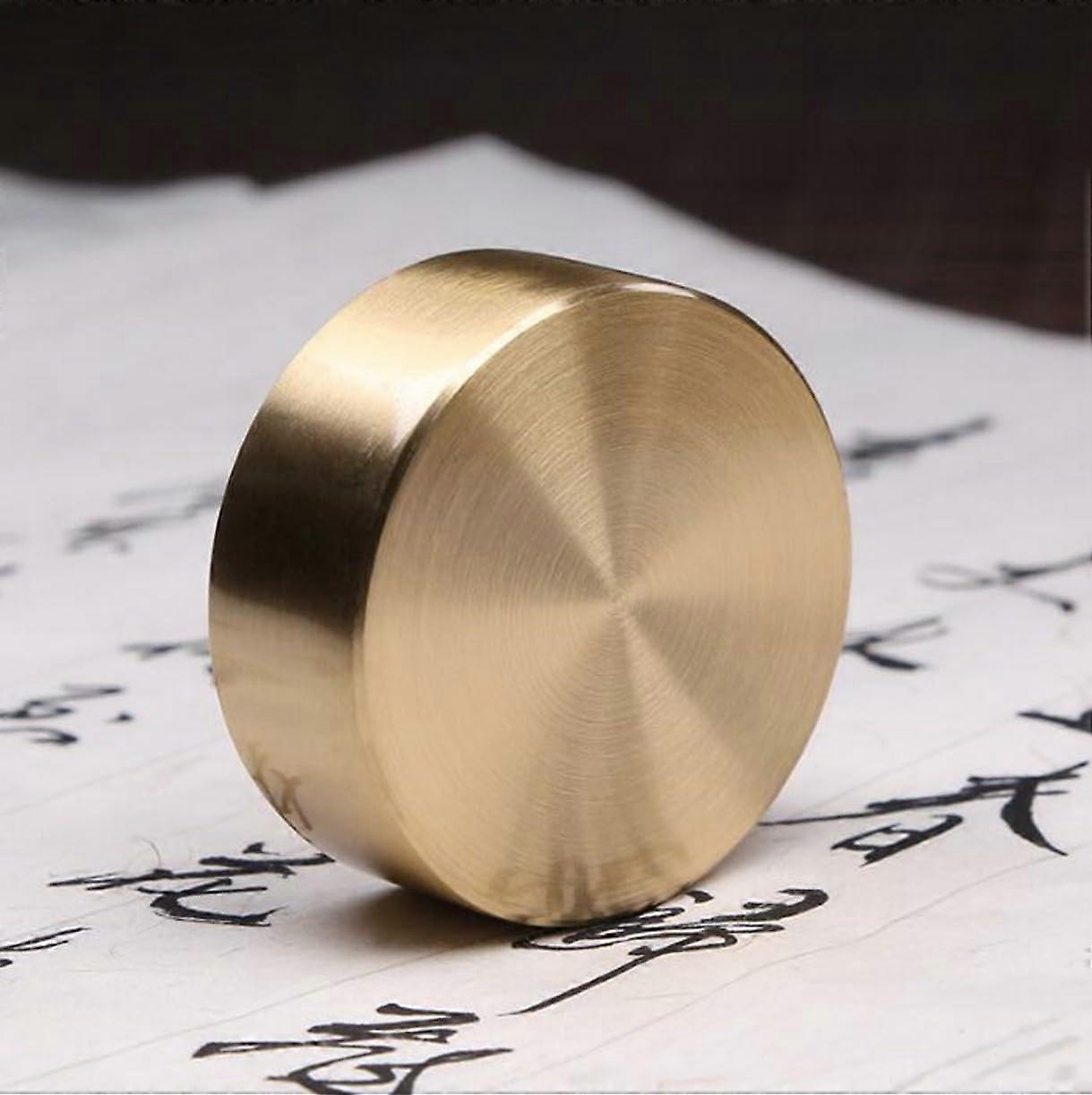 Chinese Calligraphy Paperweight Brass Art Paperweight Hold Paper Flat Desktop Home Office 3 Sizes