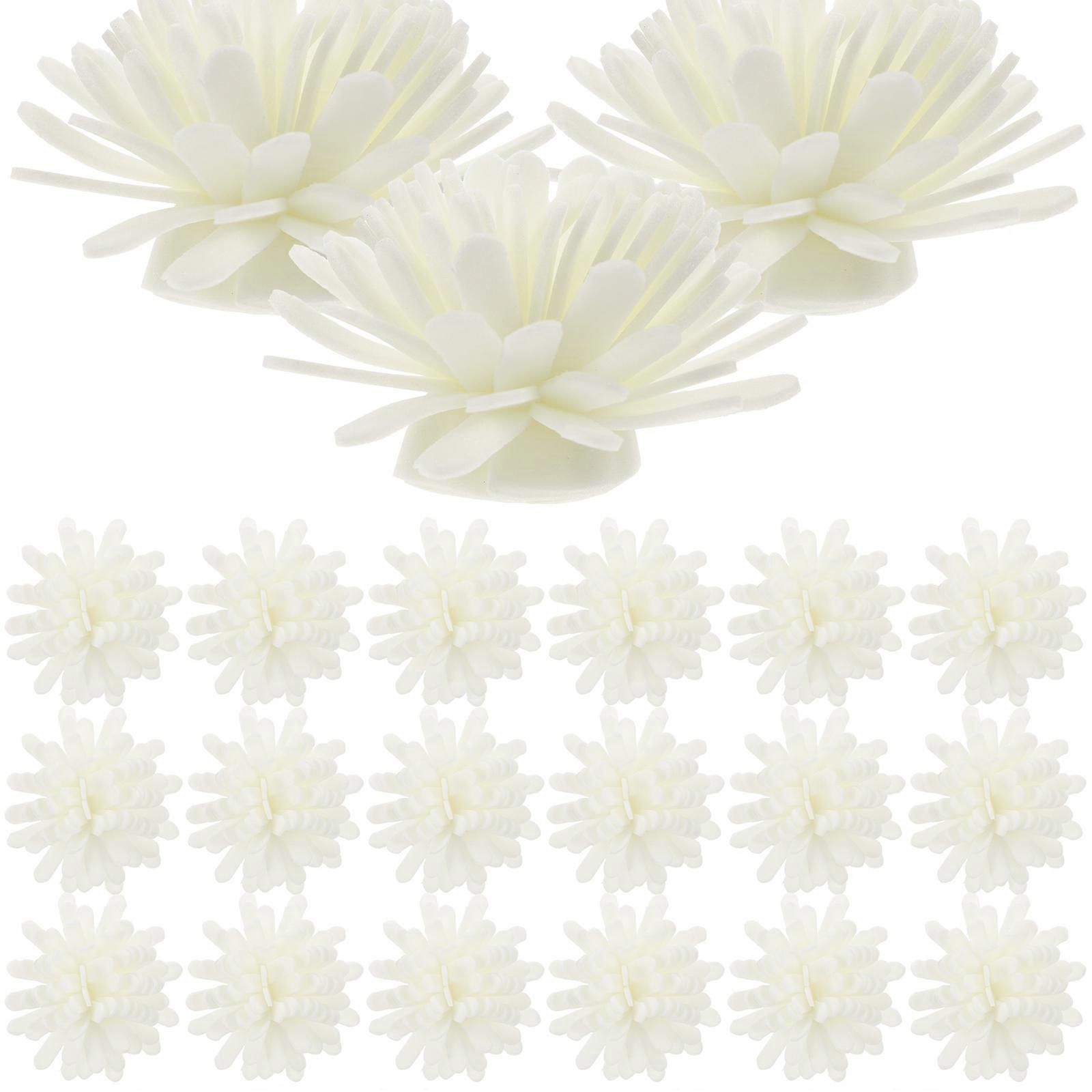 Artificial Daisy Flower Diffusers 100pcs PE Foam Aromatherapy Flowers for Essential Oils Home & Office Decor Aromatic Accessories for