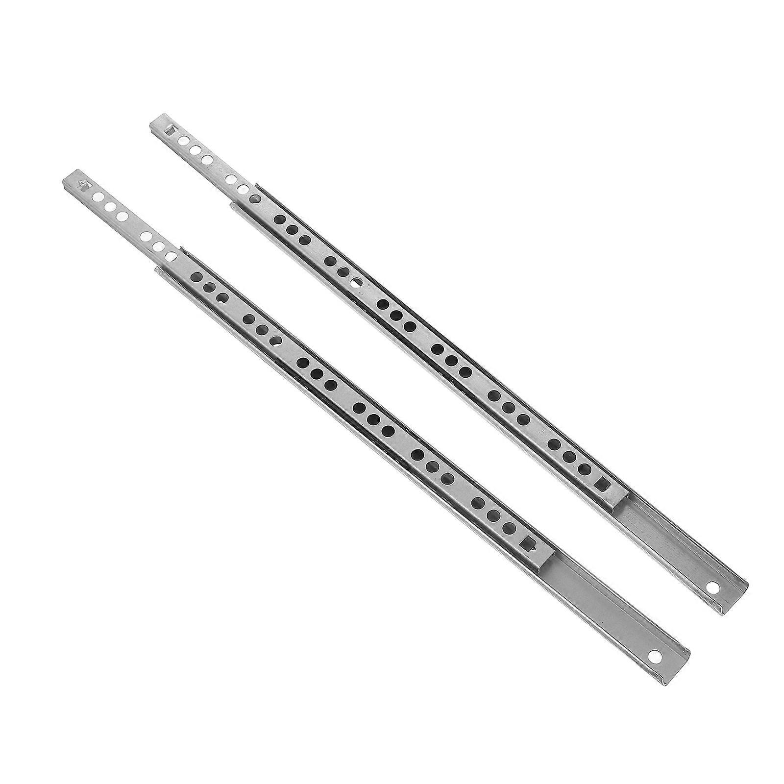Silent Drawer Glides Replacement Sliding Rails Home Use Cold Rolled Steel Low Noise 2Pack
