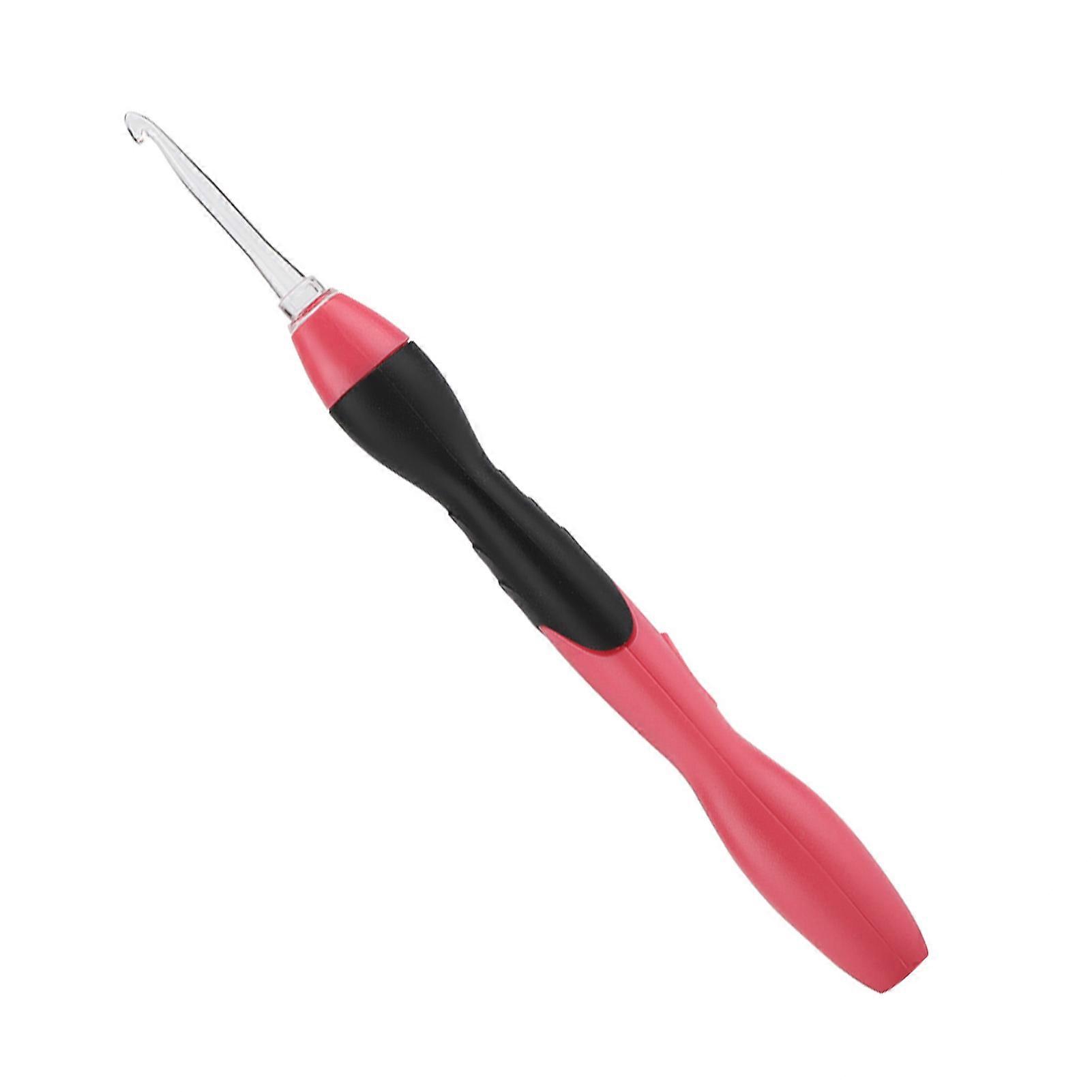 40Pcs USB Chargeable LED Crochet Hooks Knitting Needles Tools Kits Set Accessory