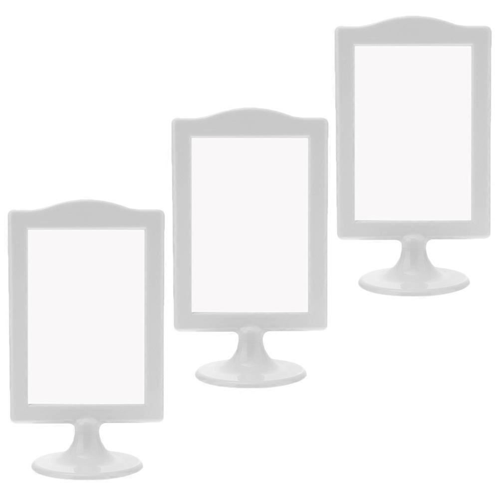 3pcs Self Standing Double Sided Photo Frames Picture Display Holders