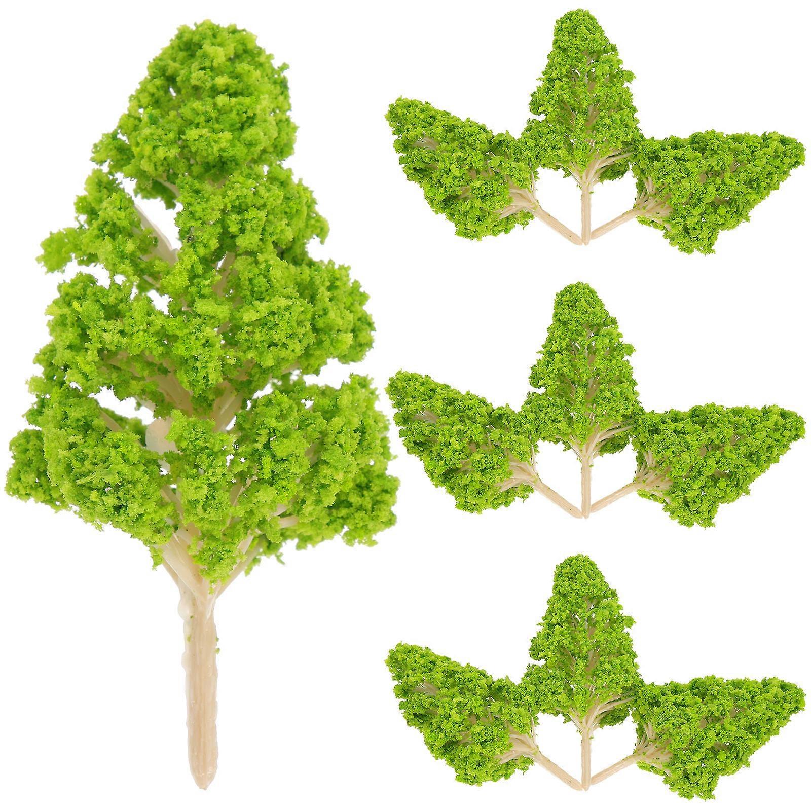 10pcs Miniature Realistic Trees for Crafts, Sand Table & Landscape Decor – Lightweight, Easy to Use Model Trees for DIY, Garden & Architectural Scenes