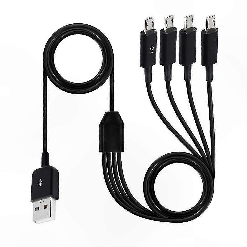 4-in-1 Multi USB Charging Cable for Devices, 20cm/150cm Length Options