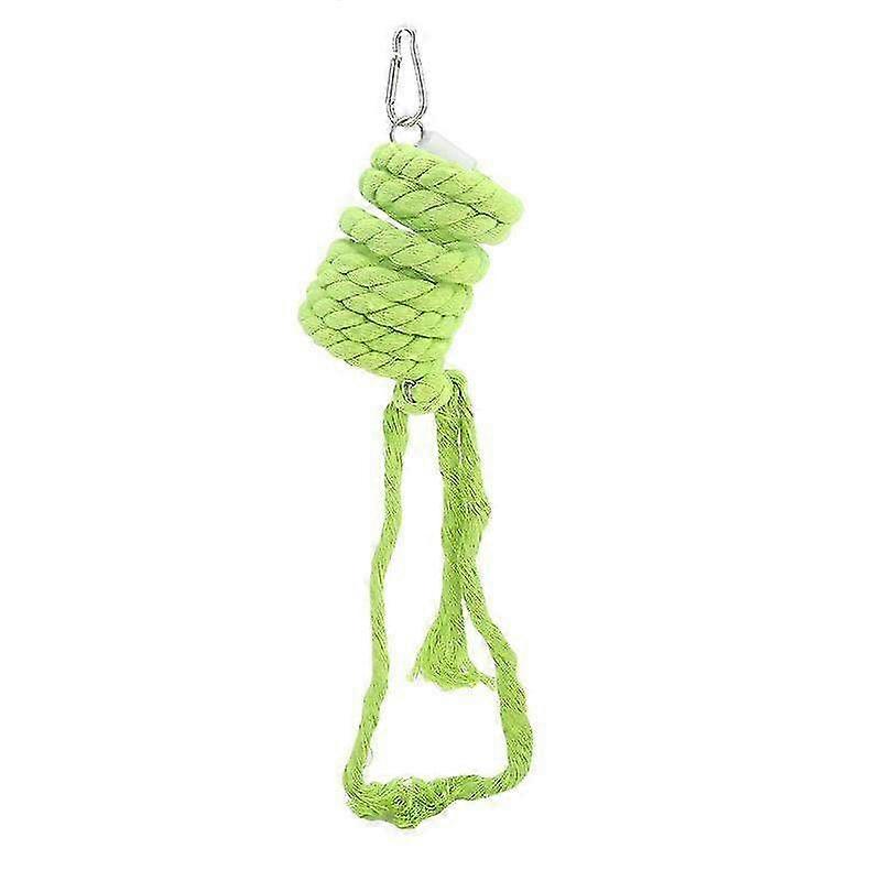 Creative Rotating Swing & Climbing Ladder Toy for Parrots - Hanging Standing Rope Play Set for Bird Exercise & Fun