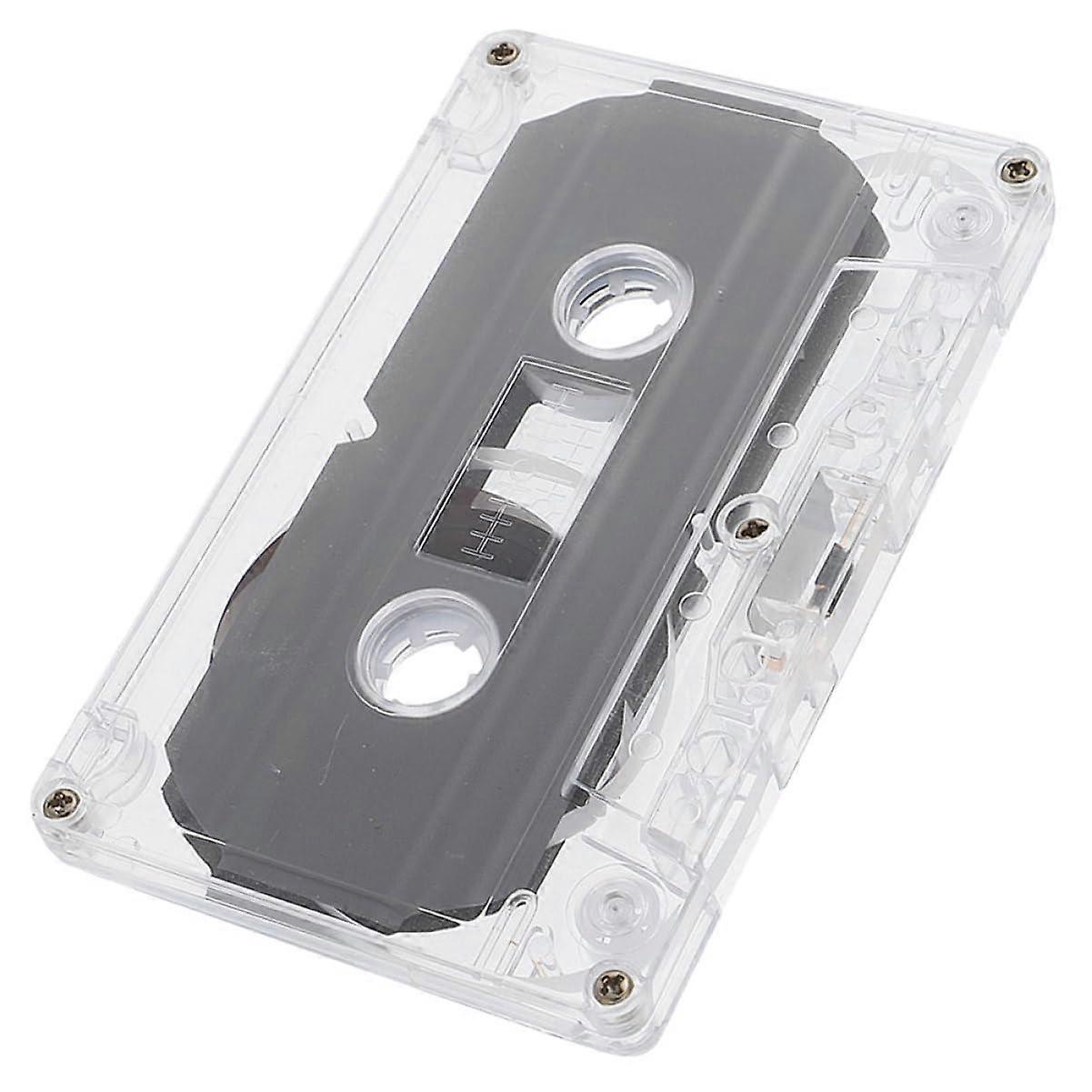 Empty Audio Cassette for DIY Decoration Transparent Case 60 Minutes Recording Time Vintage Style Durable Versatile