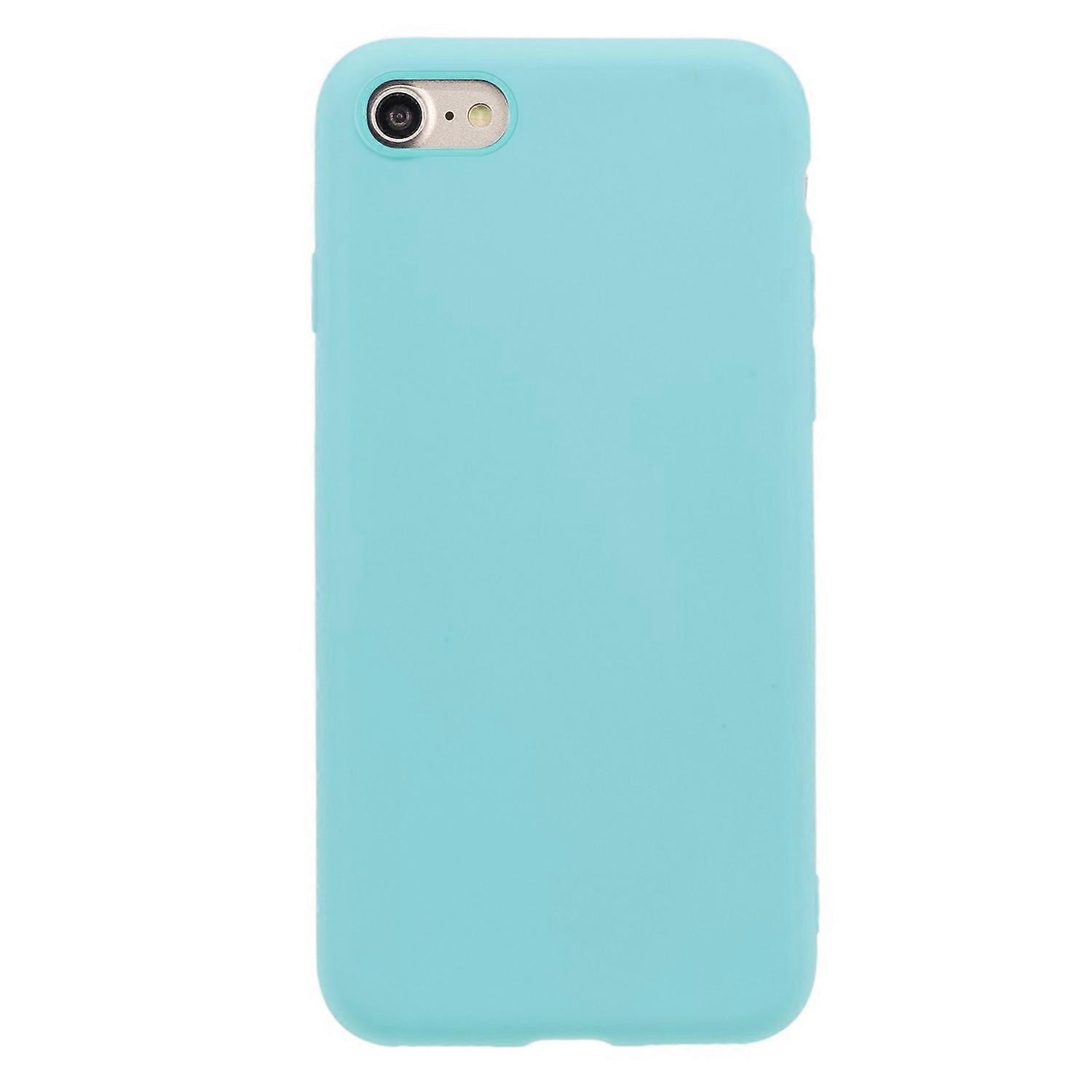 Capa de Telemóvel TPU Macio para iPhone 7 8 SE (2020) SE (2022) 4,7 Polegadas - Azul Bebê