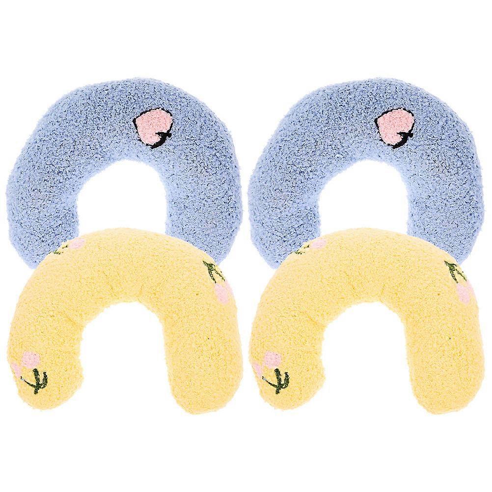 U Shaped Pillow For Cats Soft Material Entertainment Toy For Cats 4Pcs