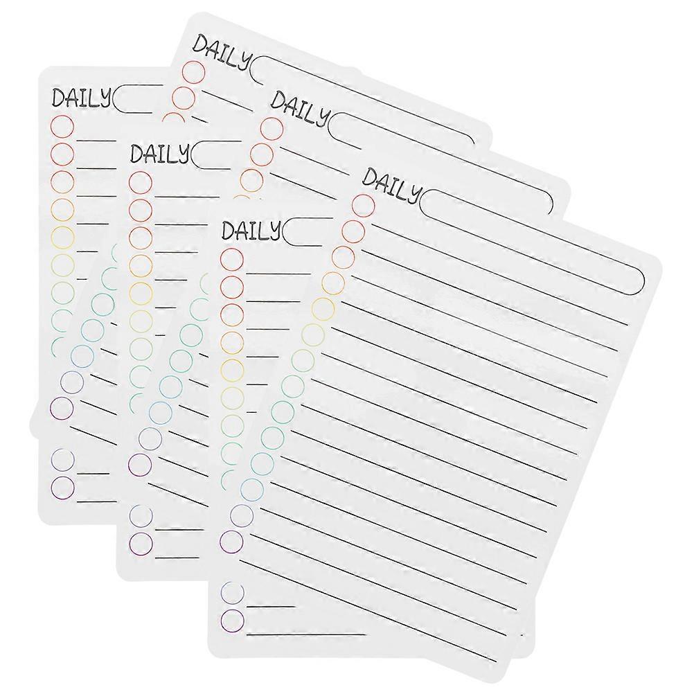 Magnetic Memo Board 6Pcs Daily Planner Board For Work Planning 8.3X5.8X0.2in Writing Surface