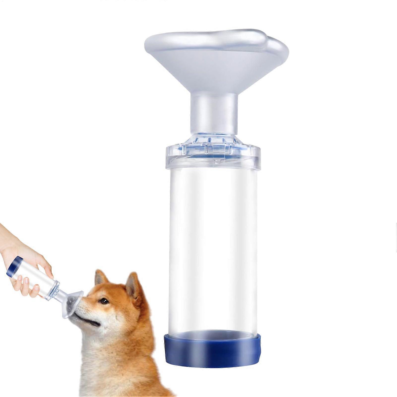 Inhalation Spacer for Cats and Dogs – Portable Low Resistance Inhalation Aid with Valve, Compatible Inhalation Chamber for Pets