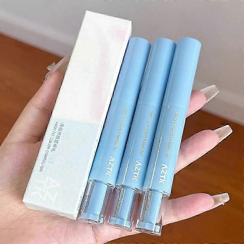 Concealer Pen, 3 Colors Liquid Concealer with Sponge Head