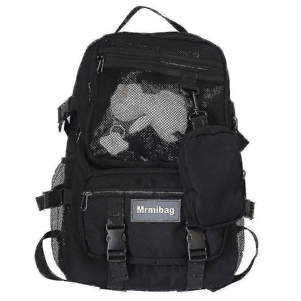 2026 New Backpacks Black College Students Trend Large-capacity Tooling Backpack Backpack