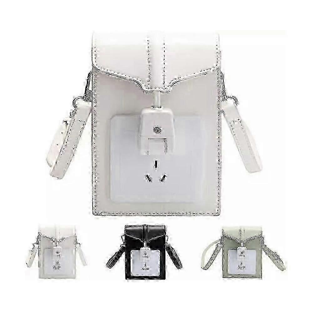Women's Stylish Electric Socket Plug Flap Bags - Black