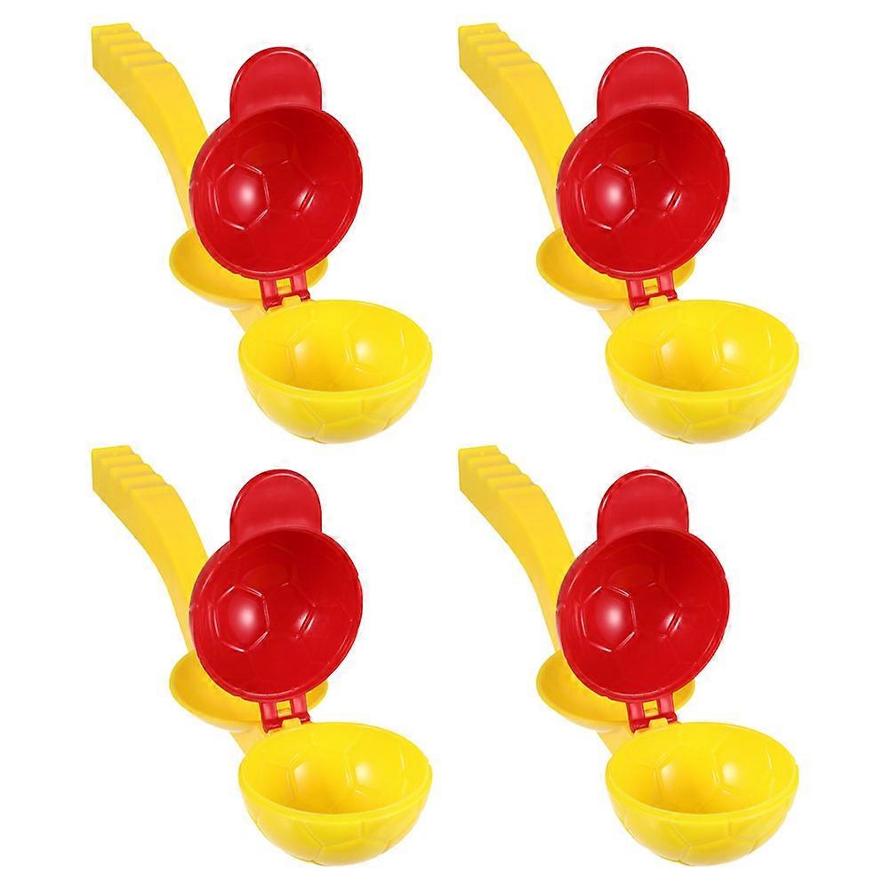 Winter Launchers for Playing Outdoor Fun Toy Set with ABS Material Assorted Color 4Pcs